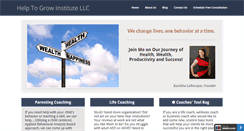 Desktop Screenshot of helptogrowinstitute.com